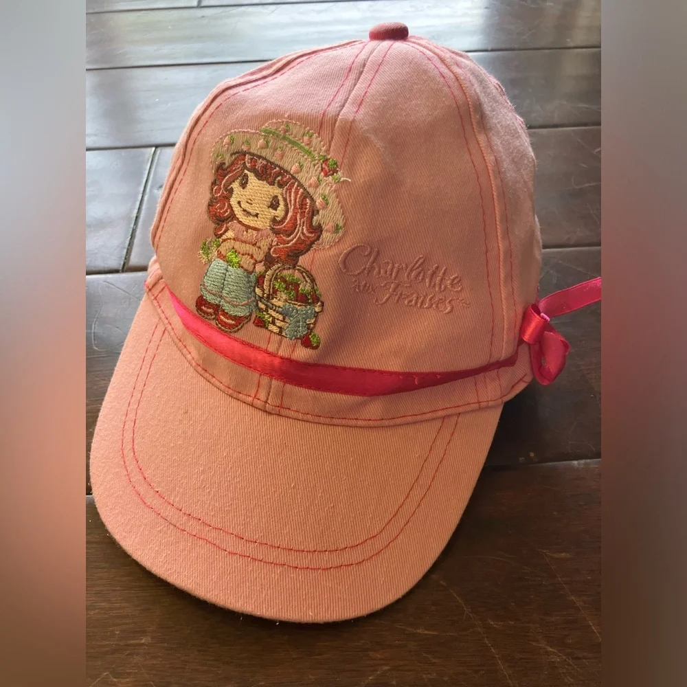 Vintage Strawberry Shortcake Romantic Bow Hat for Kids